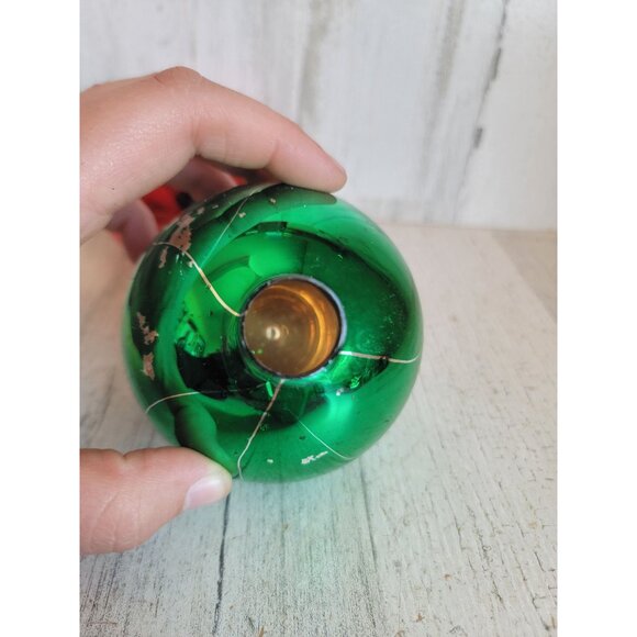 Vintage AS IS glass ball coke cola polar bear ornament Xmas set unique - Picture 15 of 16